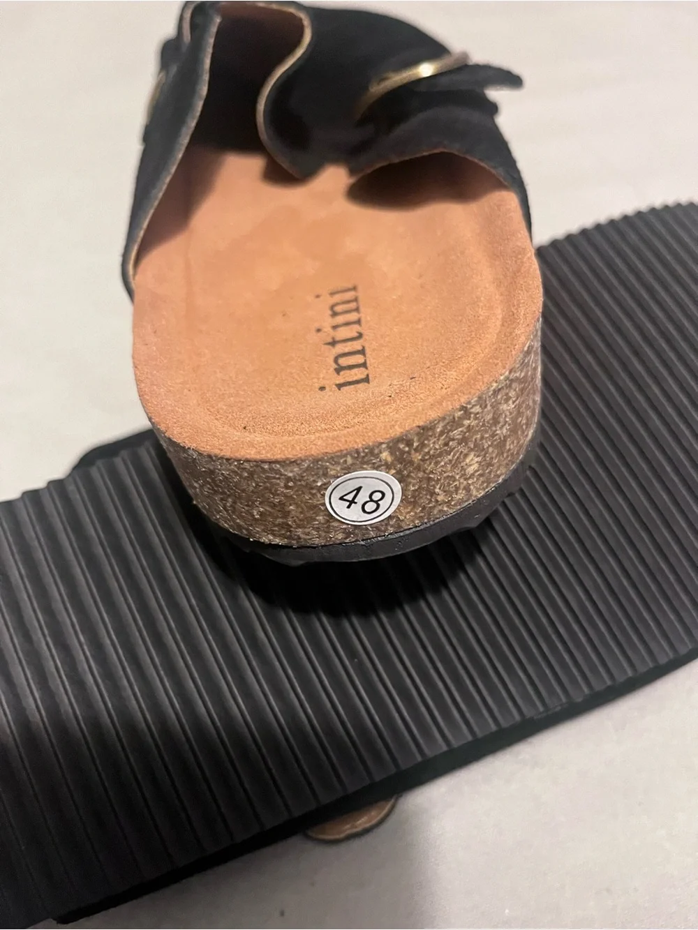 NEW Intini Genuine Suede Clogs Womens Mens Cork Footbed Sandals Potato Shoes